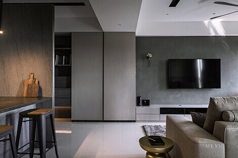Interior Design Raffel Tower Penang Malaysia Living Feature